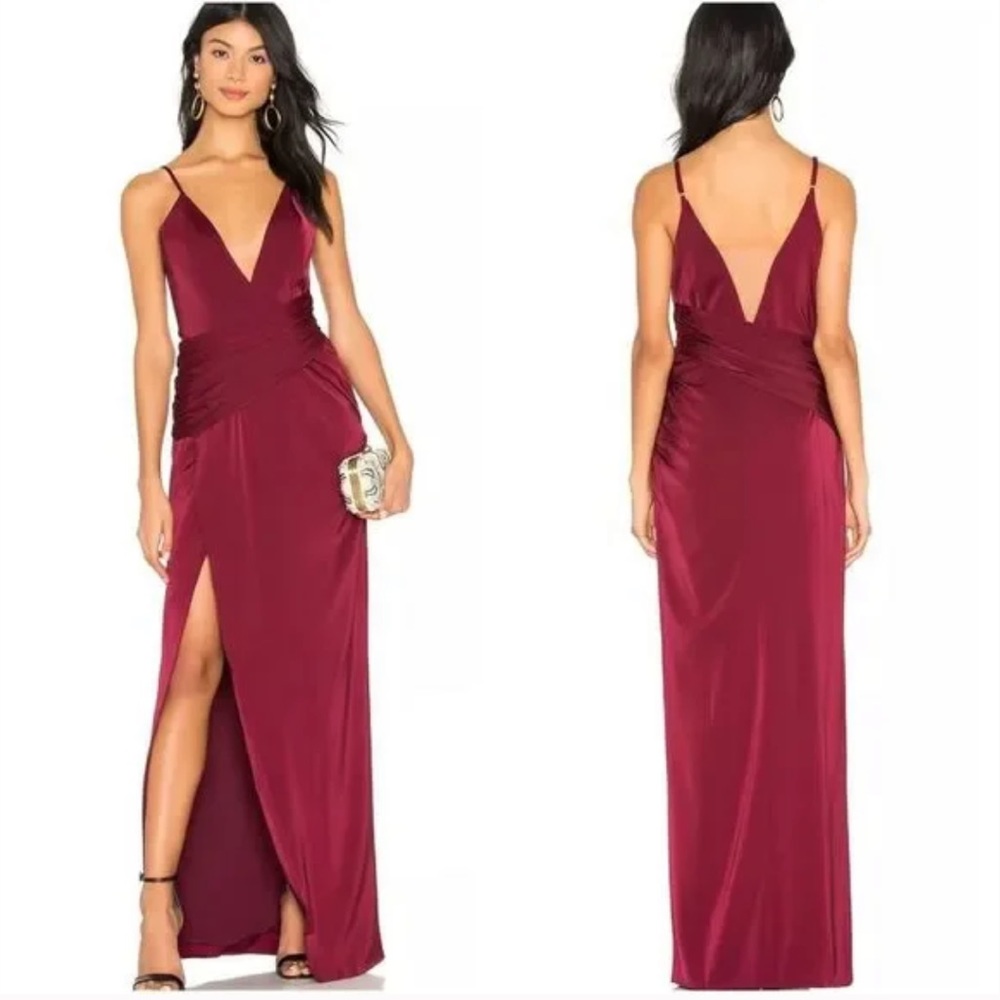 Majorelle burgendy gown